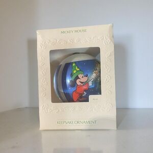 Hallmark Mickey Mouse 1981 Unbreakable Satin Keepsake Ornament